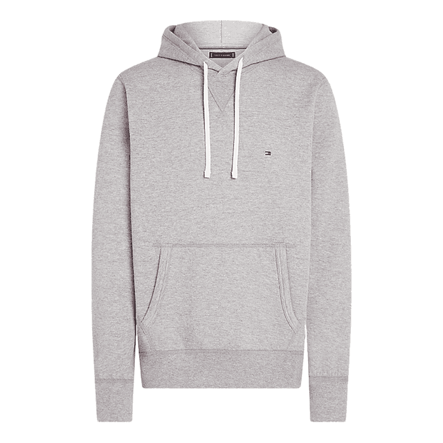 Tommy Hilfiger Fleece Drawstring Hoody Medium Grey Heather