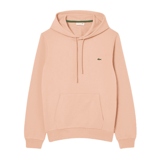 Lacoste Classic Fit Fleece Hoodie Latte