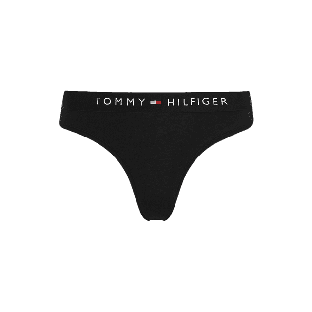 Tommy Hilfiger Original Logo Waistband Thong Black