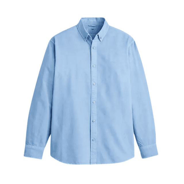 Levi's Authentic Button Down Shirt Allure Garment Dye Blue
