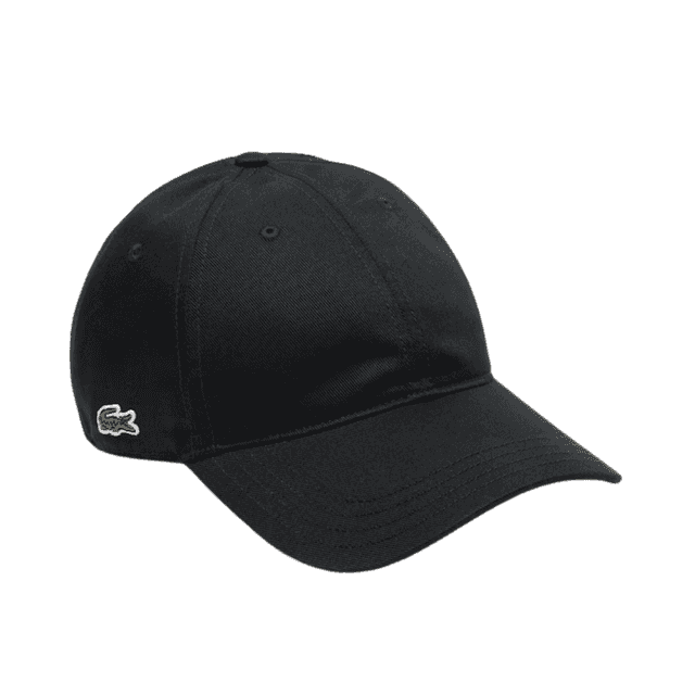 Lacoste Monochrome Cotton Hat Black