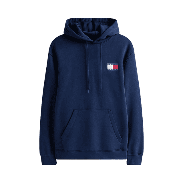 Tommy Jeans Essential Flag Logo Hoody Dark Night Navy