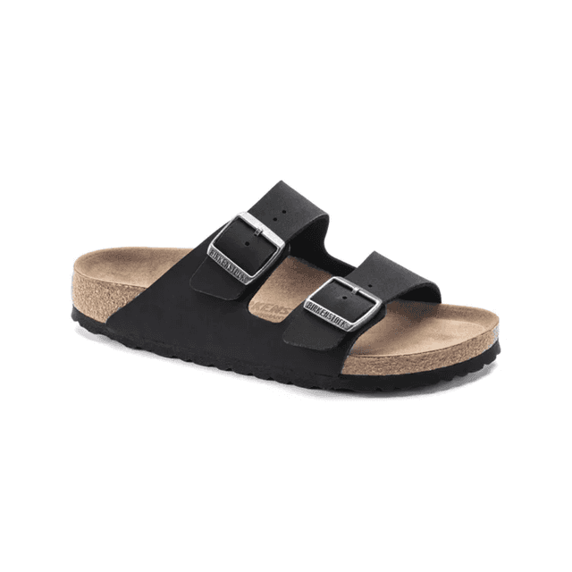 Birkenstock Arizona Vegan Birko- Flor Birkibuc Black Narrow