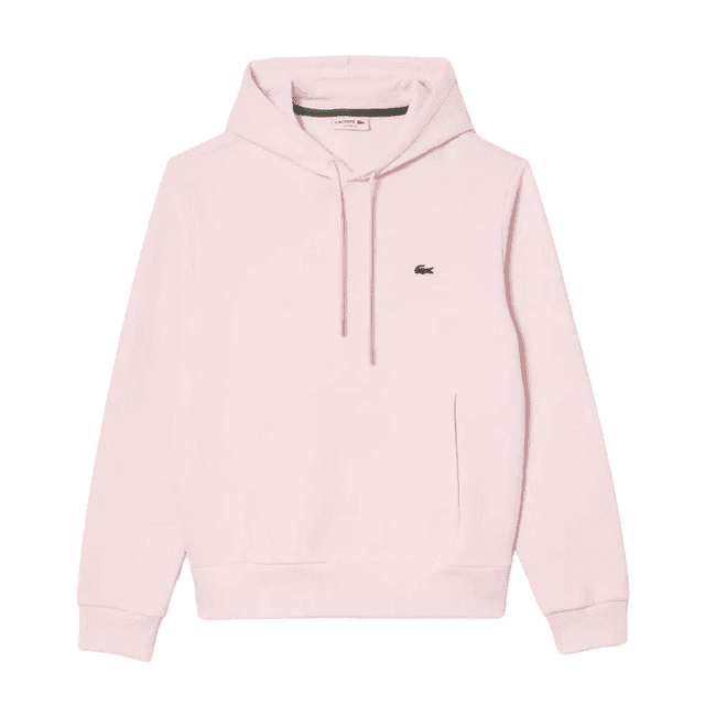 Lacoste Classic Fit Fleece Hoodie Flamingo