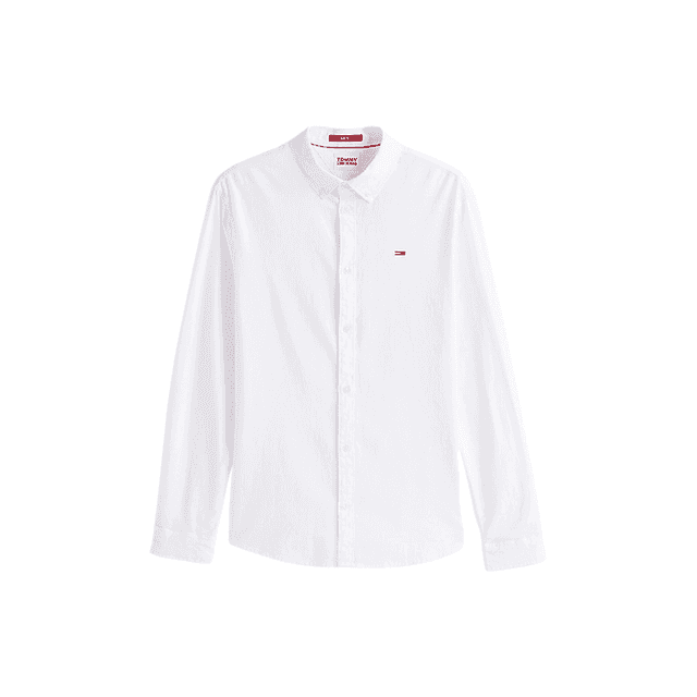 Tommy Jeans Stretch Oxford Slim Fit Shirt White