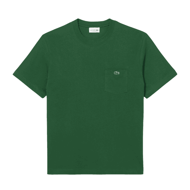 Lacoste Midweight Jersey Pocket T-Shirt Green
