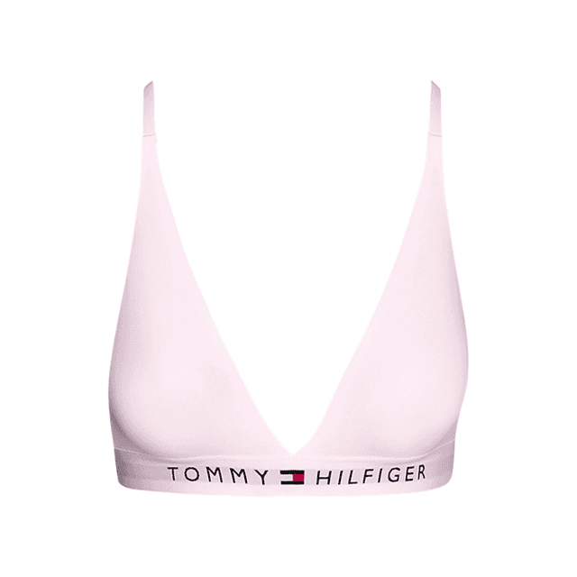 Tommy Hilfiger Unlined Triangle Bralette Light Pink