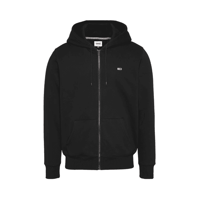 Tommy Jeans Regular S Flag Zip-Thru Hoody Black