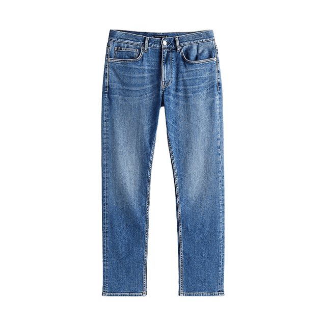 Tommy Hilfiger Denton Faded Straight Leg Jeans Light Blue