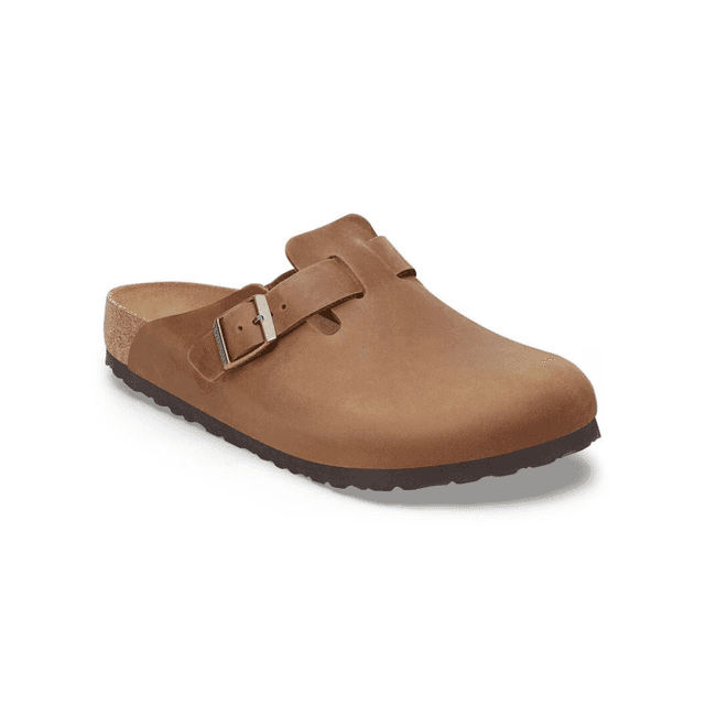 Birkenstock Boston Natural Leather Oiled Cognac Regular