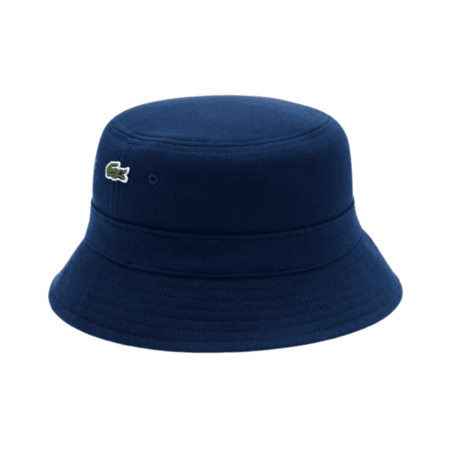 Lacoste Cotton Bucket Hat Navy Blue
