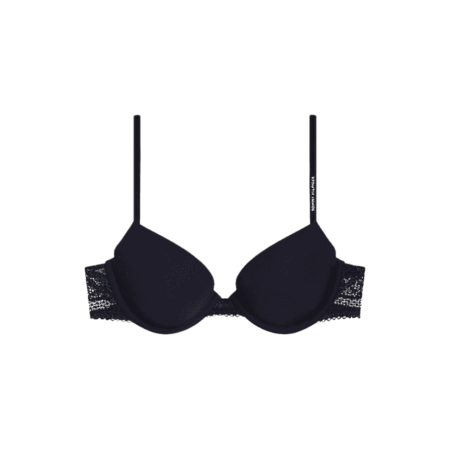 Tommy Hilfiger Lace Trim Balconette Bra Desert Sky