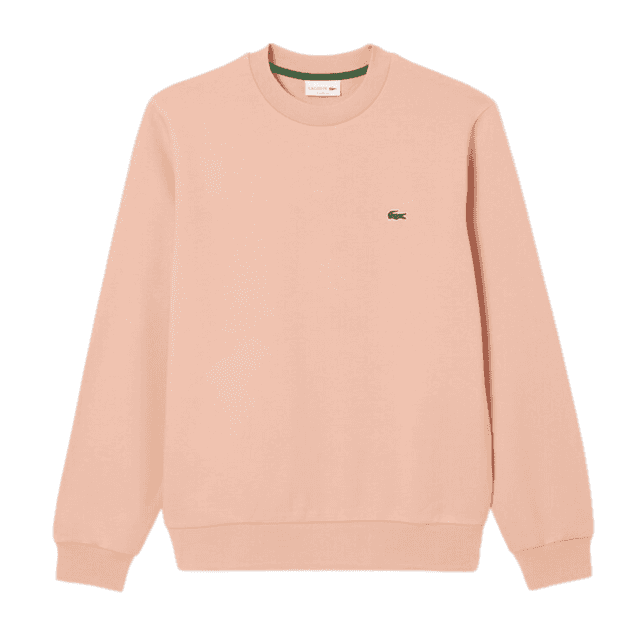Lacoste Classic Fit Cotton Fleece Sweatshirt Latte