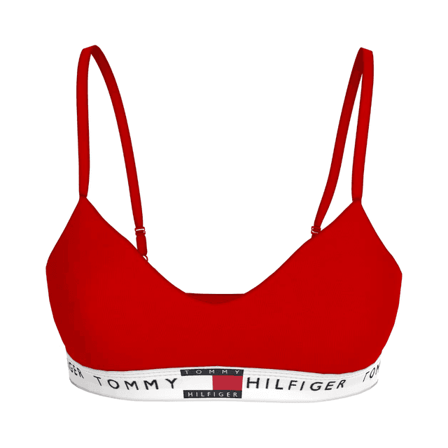 Tommy Hilfiger Logo Bralette Lift Primary Red