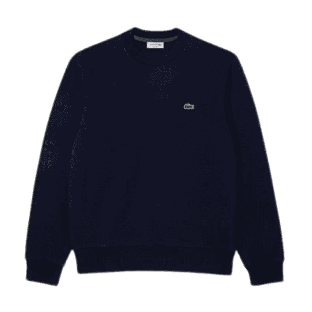 Lacoste Fleece Crew Neck Sweatshirt Navy Blue
