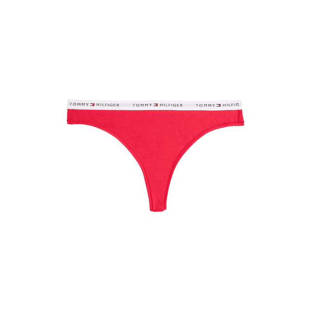 Tommy Hilfiger Repeat Logo Thong Curve Primary Red