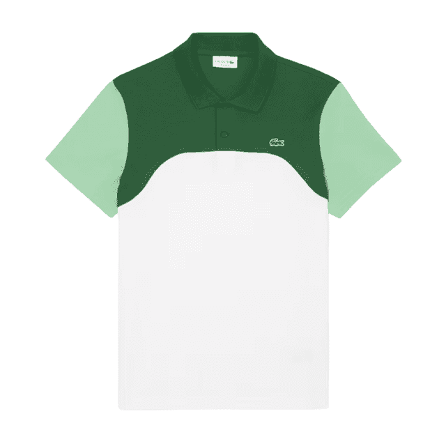 Lacoste L.12.12 Regular Fit Stretch Polo Shirt White/Green-Liamone