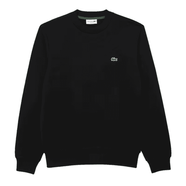 Lacoste Classic Fit Cotton Fleece Sweatshirt Black