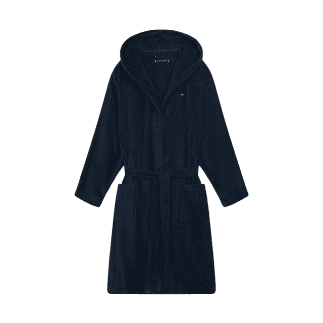 Tommy Hilfiger Hooded Bathrobe Navy Blazer