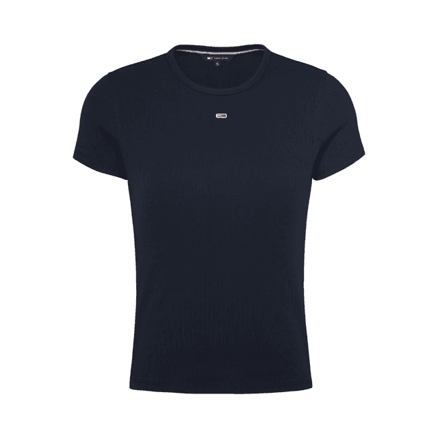 Tommy Jeans Slim Essential Ribbed T-Shirt Dark Night Navy