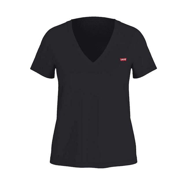 Levi's Perfect Slub V Neck Tee Anthracite Night