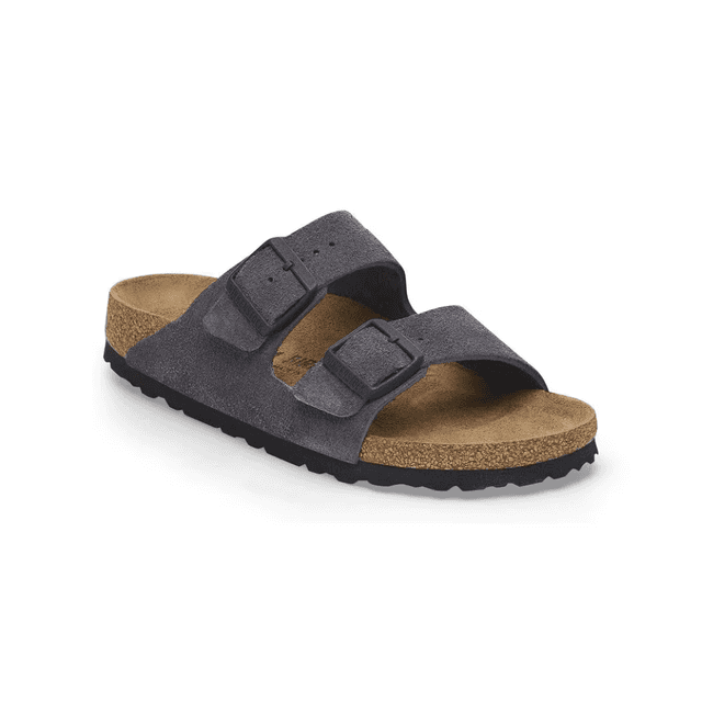 Birkenstock Arizona Suede Leather Velvet Grey Regular