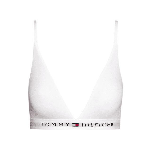 Tommy Hilfiger Unlined Triangle Bralette White