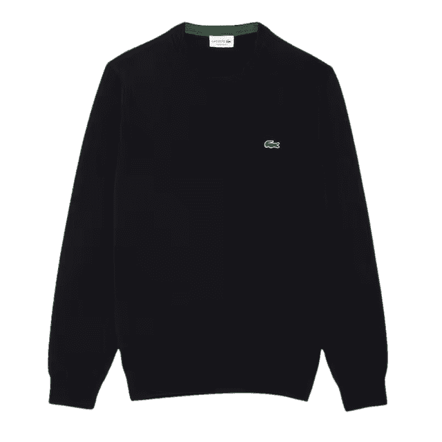 Lacoste Monochrome Crew Neck Sweater Black