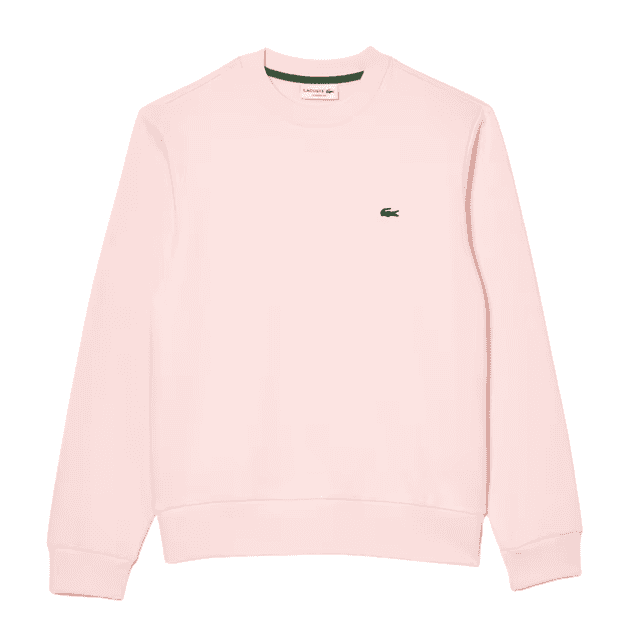 Lacoste Fleece Crew Neck Sweatshirt Flamingo