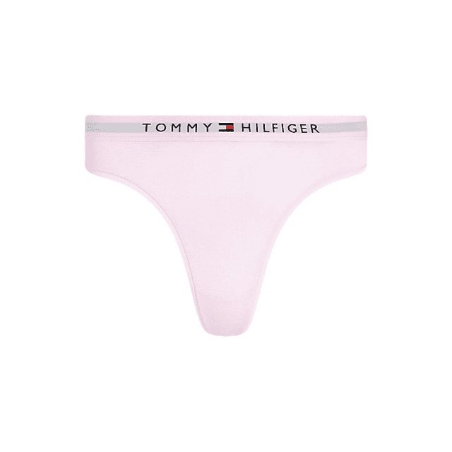 Tommy Hilfiger Original Logo Waistband Thong Light Pink