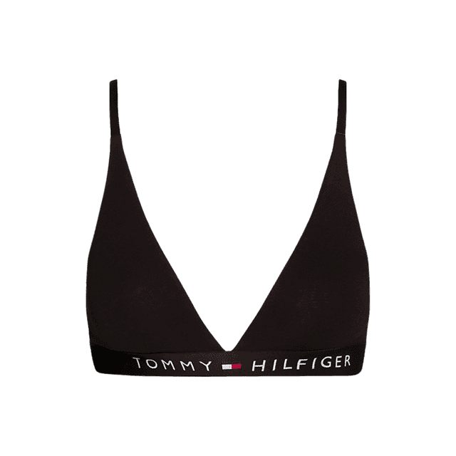 Tommy Hilfiger Unlined Triangle Bralette Black