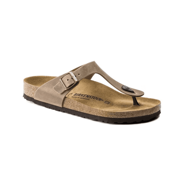 Birkenstock Gizeh Natural Leather Oiled Tabacco Brown Narrow