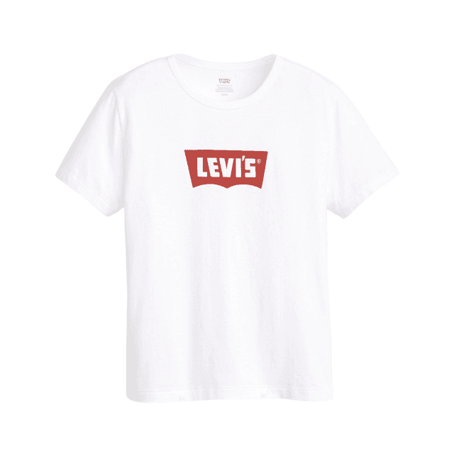 Levi's Graphic Iconic Tee Vintage Bw W/Co White