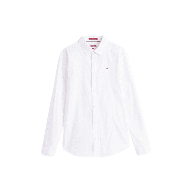 Tommy Jeans Original Stretch Slim Fit Shirt Classic White