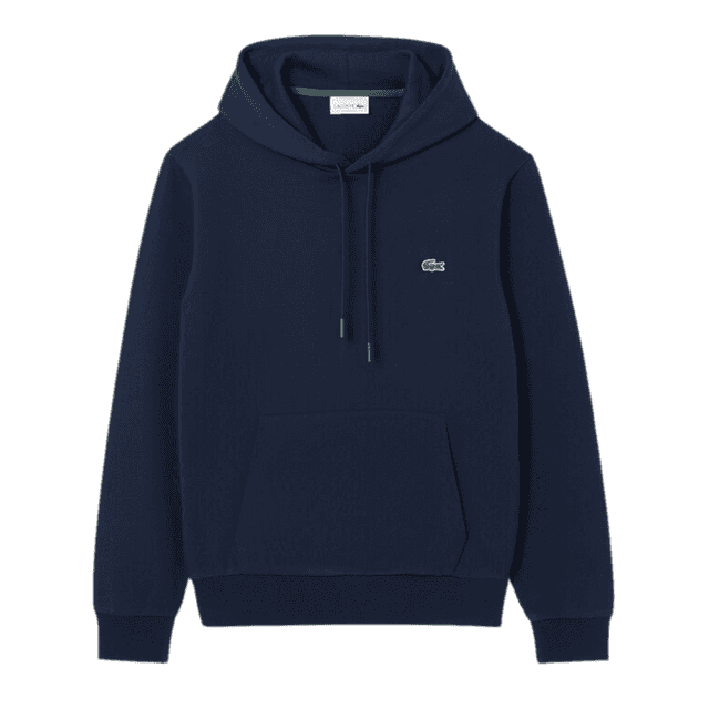Lacoste Classic Fit Fleece Hoodie Navy Blue