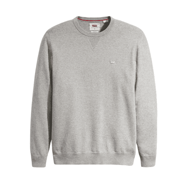 Levi's Lightweight Sweater Mid Tone Grey Heather