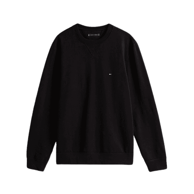 Tommy Hilfiger Fleece Crew Neck Jumper Black