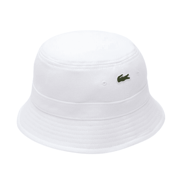 Lacoste Cotton Bucket Hat White
