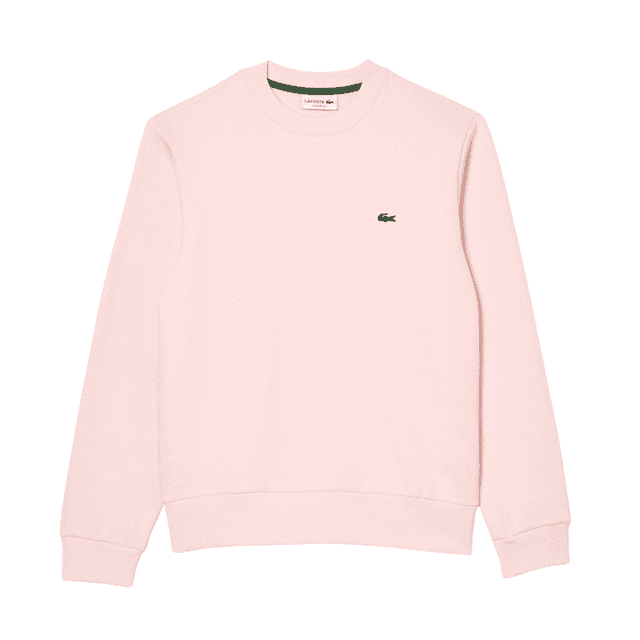 Lacoste Classic Fit Cotton Fleece Sweatshirt Flamingo