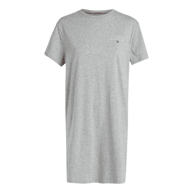 Tommy Hilfiger Short Sleeve T-Shirt Dress Light Grey Heather