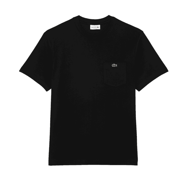 Lacoste Midweight Jersey Pocket T-Shirt Black