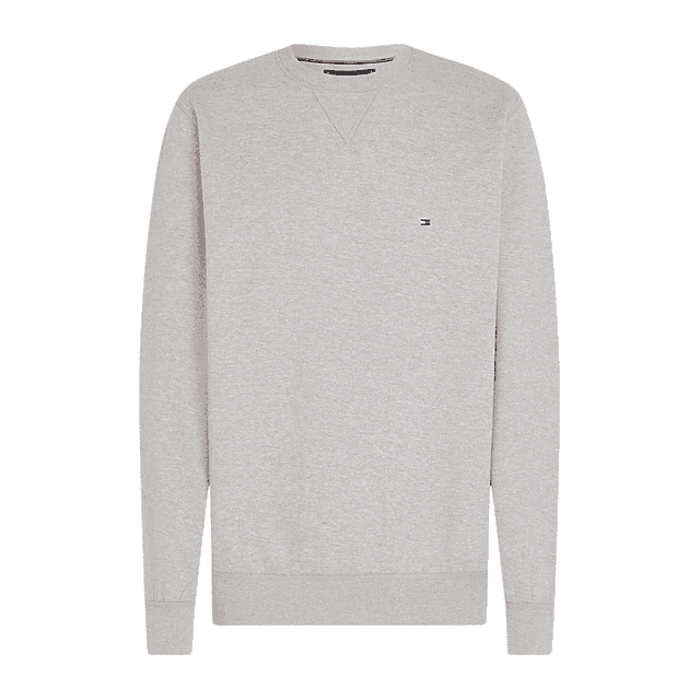 Tommy Hilfiger Fleece Crew Neck Jumper Medium Grey Heather