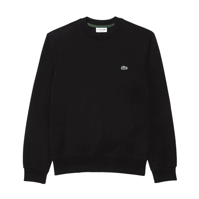 Lacoste Fleece Crew Neck Sweatshirt Black