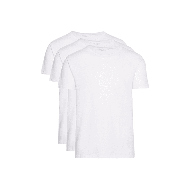 Tommy Hilfiger 3 Pack SS Crew Neck Stretch Tee White