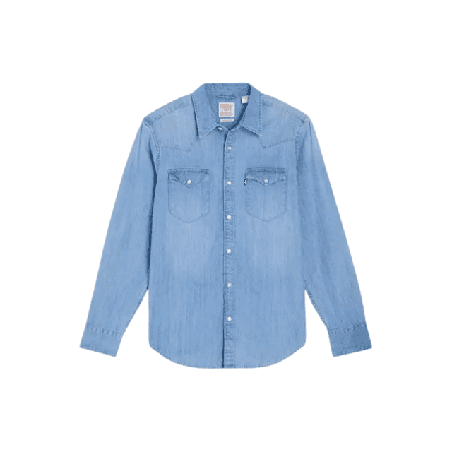 Levi's Barstow Standard Western Shirt Esta Noche Blue