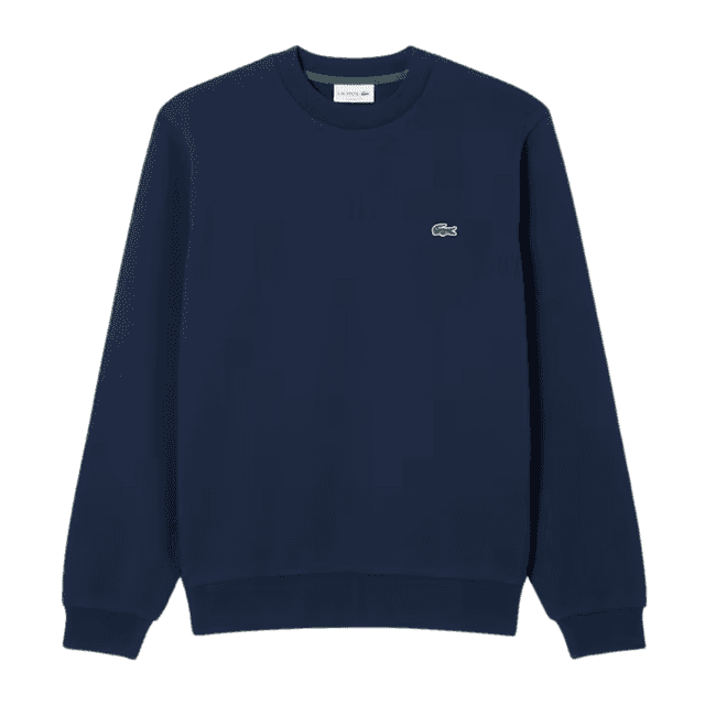 Lacoste Classic Fit Cotton Fleece Sweatshirt Navy Blue