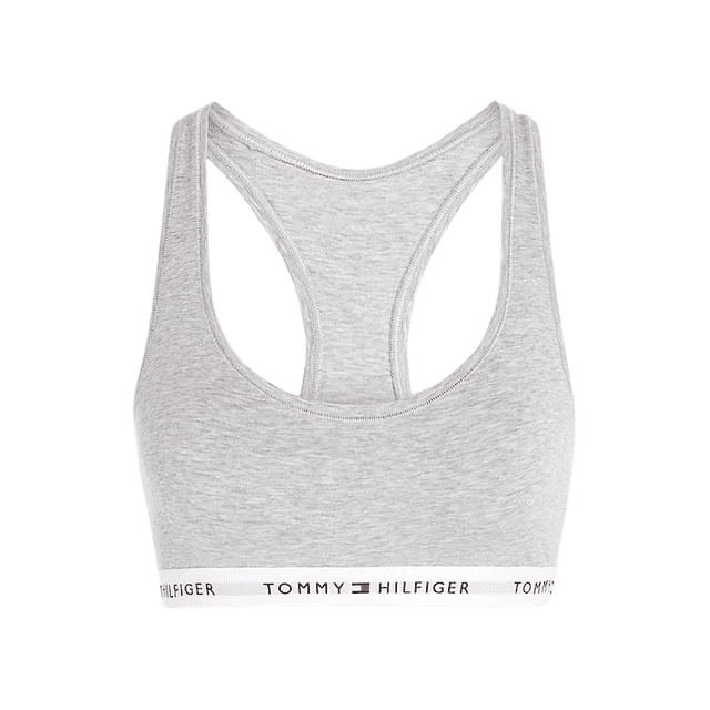 Tommy Hilfiger Unlined Bralette Light Grey Heather
