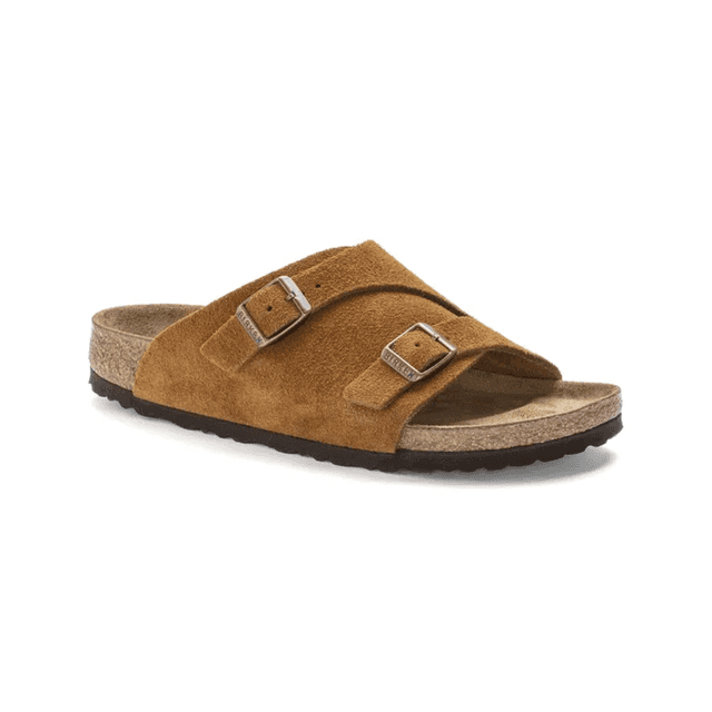 Birkenstock Zurich Suede Leather Mink Narrow