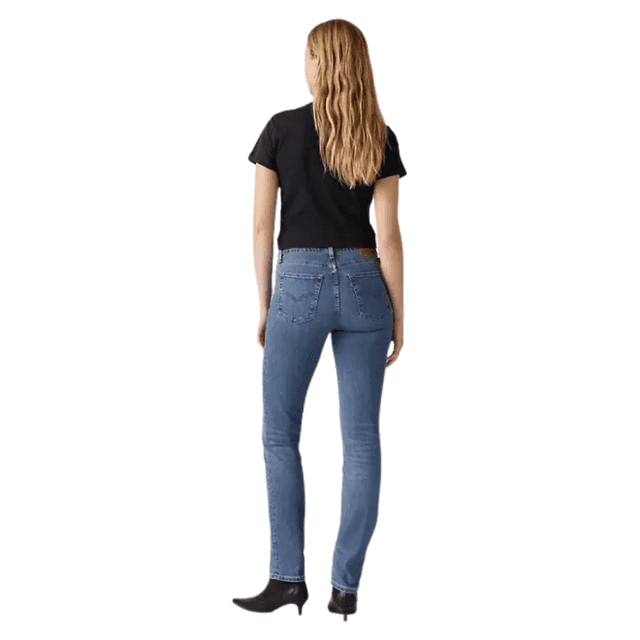 Levi's 724 High Rise Straight Jeans Blue Wave Mid