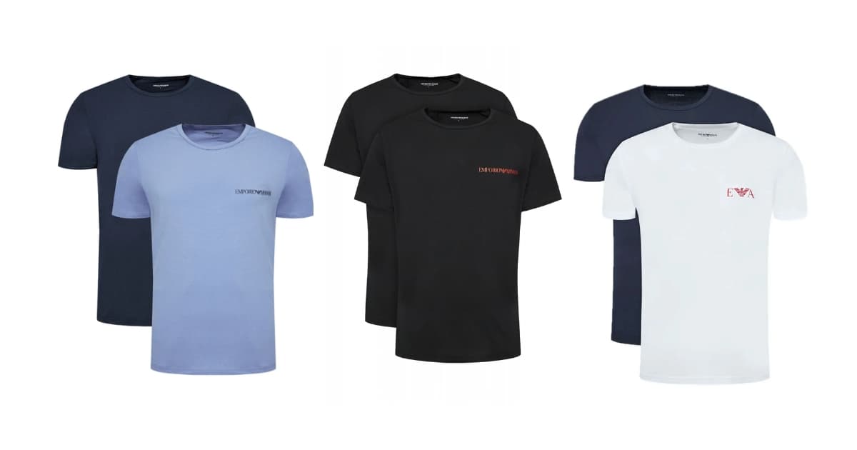 Emporio Armani Voorraadaanbieding van 2 stuks T-shirts